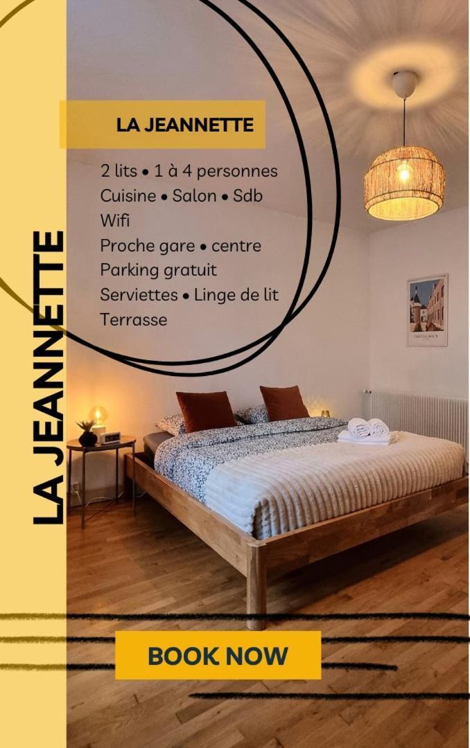 La Jeannette - Proche Gare-Centre, 2 Lits, Terrasse Villa Châteauroux Kültér fotó